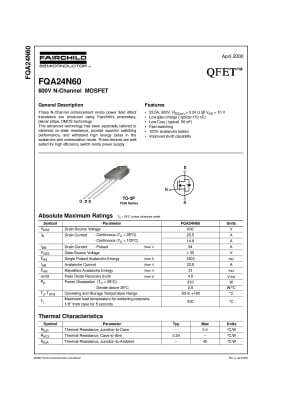 Транзистор FQA24N60 TO-3P