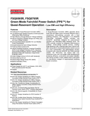 Интегрална схема FSDM0765R TO-220F-6