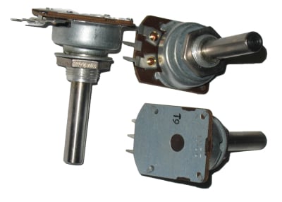 Потенциометър 1x100K1 X2 Long Arm