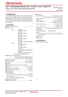 Интегрална схема M37150M8-069FP