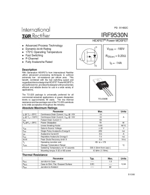 Транзистор IRF9530N