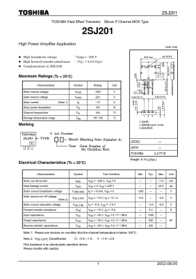 Транзистор 2SK1530 + 2SJ201 TO-264 PAIR