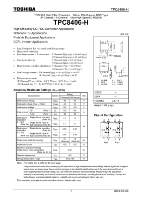 Транзистор TPC8406H SO-8