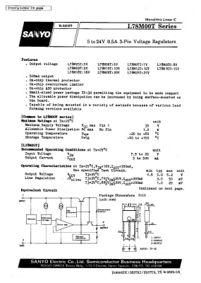 Интегрална схема  LM78M08T TO-251