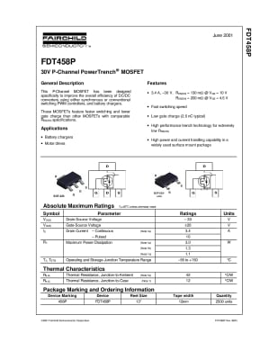 Транзистор FDT458P SOT-223