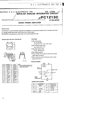 Интегрална схема  UPC1213C