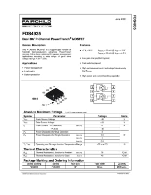 Транзистор FDS4935A SO-8