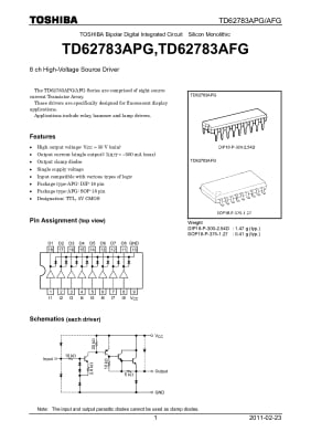 Интегрална схема TD62783AFG  SOP-18