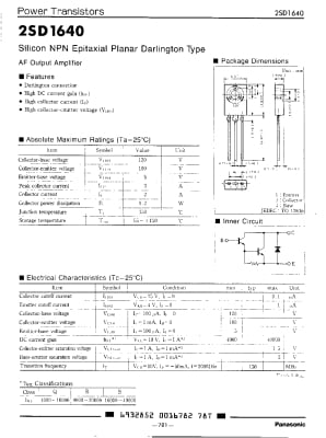 Транзистор 2SD1640 TO-126F