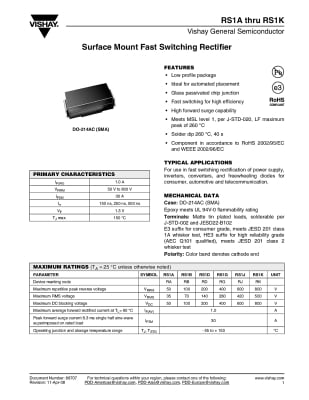 Диод RS1J RECTIFIER DO-214