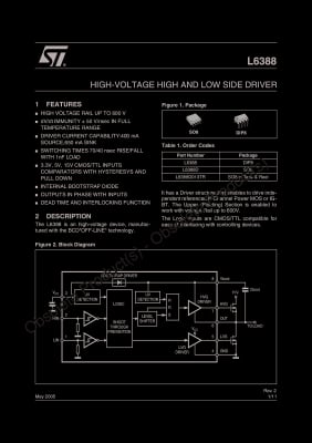 Интегрална схема L6388ED SO-8