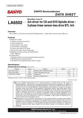 Интегрална схема  LA6502  HSSOP-28