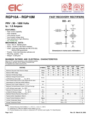Диод RGP10G DO-41