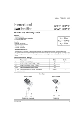 Диод 60APU02PBF TO-247
