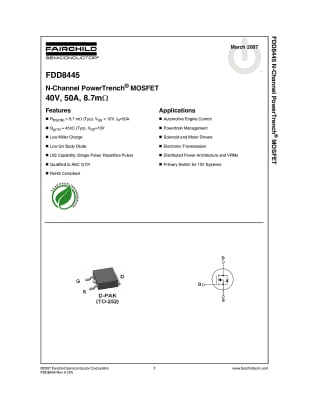 Транзистор FDD8445 TO-252D2PAK