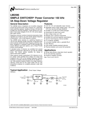 Интегрална схема LM2596S 3.3V TO-263-5