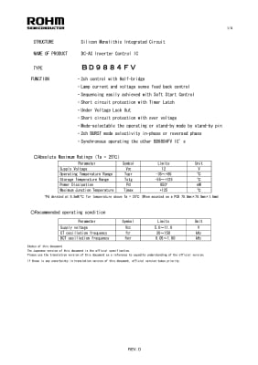 Интегрална схема BD9884FV SSOP-28