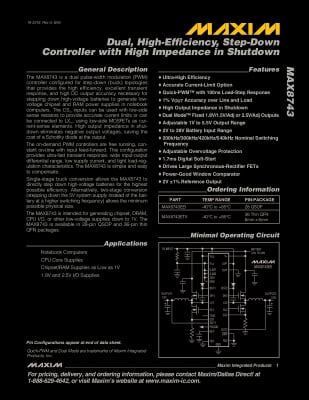 Интегрална схема MAX8743EEI QSOP-28