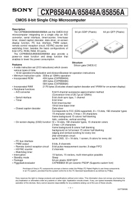 Интегрална схема CXP85840-002S