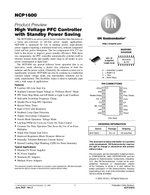Интегрална схема NCP1600D SOP-16