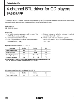 Интегрална схема  BA5937FP   SMD