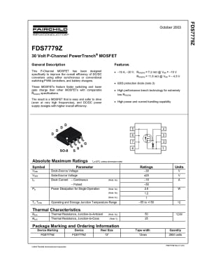 Транзистор FDS7779Z SO-8