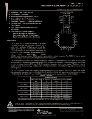 Интегрална схема TL5001C SO-8