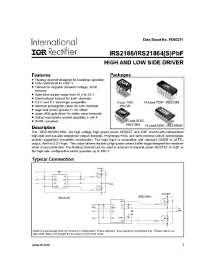 Интегрална схема IR2186S SO-8
