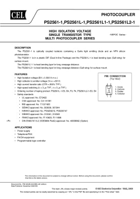 Оптрон TLP2561 PS2561  DIP-4