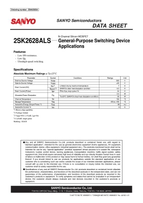 Транзистор 2SK2628 TO-220F