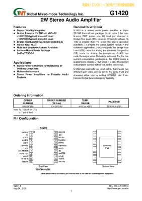Интегрална схема G1420 TSSOP-24