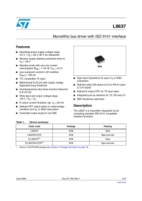 Интегрална схема L9637D SO-8