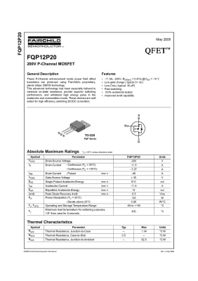 Транзистор FQP12P20 TO-220