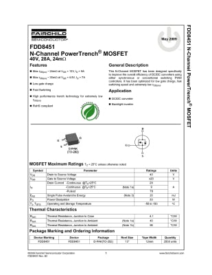Транзистор FDD8451 TO-252D2PAK