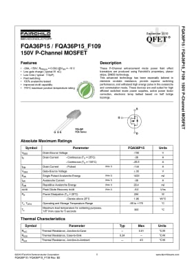 Транзистор FQA36P15 TO-3P