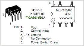 Интегрална схема NCP1055 DIP-7