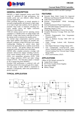 Интегрална схема  OB2268CP SO-8