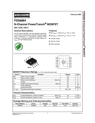 Транзистор FDS8884 SO-8