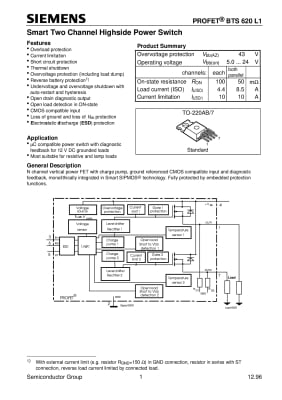 Транзистор BTS620L1 TO-220-7
