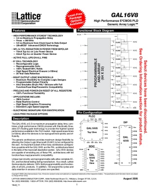 Интегрална схема GAL16V8D-25QP DIP-20