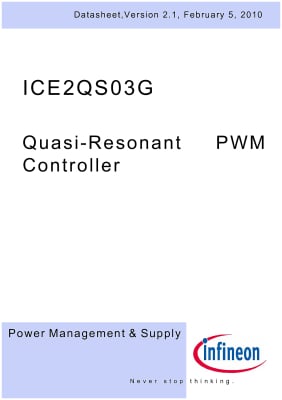 Интегрална схема ICE2QS03G SO-8
