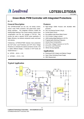 Интегрална схема  LD7535MBL SOT-23-6