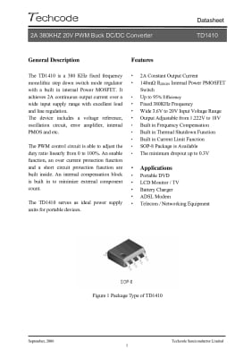 Интегрална схема TD1410 SO-8