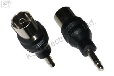 Преход  3.5 mono jack - RF TV FEMALE