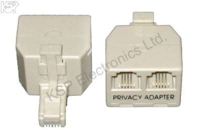 Букса преход 1 към2 x RJ11 6P4C с поверителност