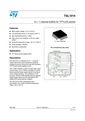 Интегрална схема TSL1014 TQFP-48