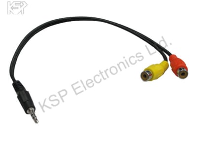 Кабел 2RCA FEMALE/3.5JACK STR