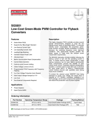 Интегрална схема SG5851SZ SO-8