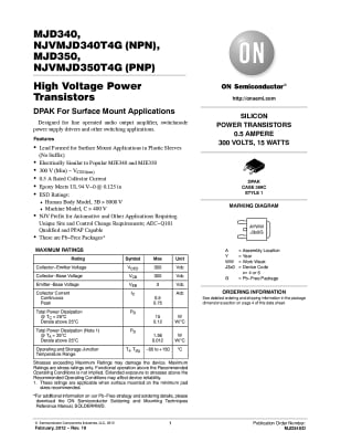 Транзистор MJD350 TO-252DPAK