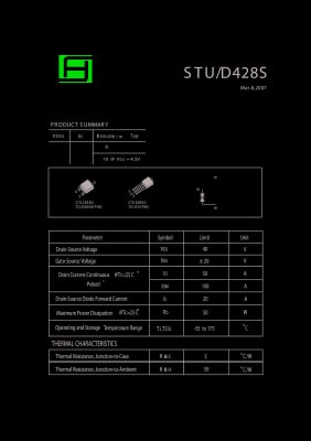 Транзистор STU428S TO-252DPAK